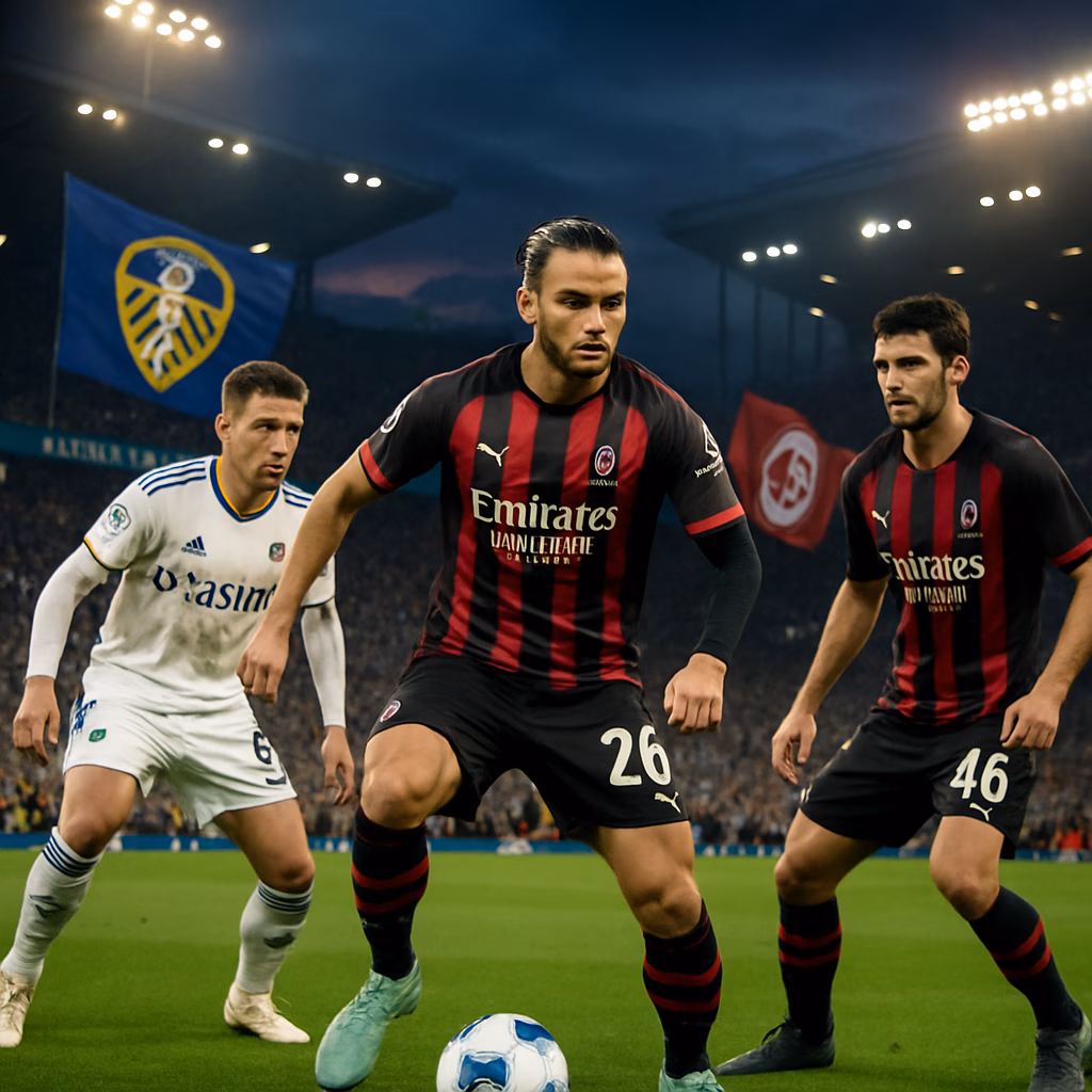 Leeds-Milan 1-1: Jashari brilla, Gabbia guida la difesa con sicurezza